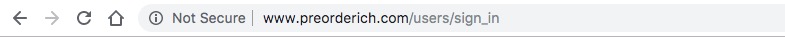 not secure website