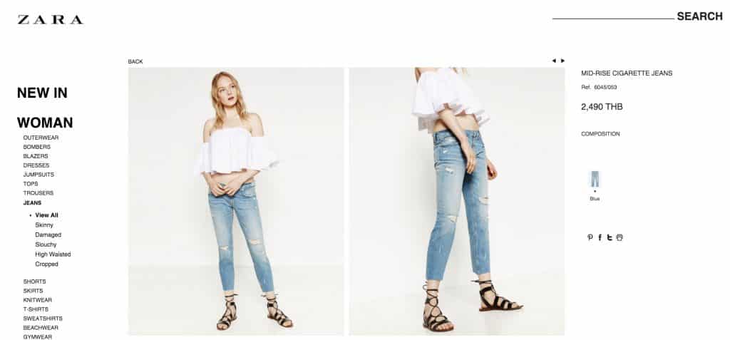 Zara Online Store